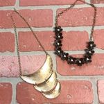 Teal & black floral statement necklaces Photo 2