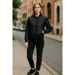 Aritzia PARKLIFE Women’s Quilted Down Blend Flight Jacket XXS Black Photo 1