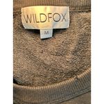 Wildfox Monday Mourning Graphic Sweatshirt Raw Hem Long Sleeve Top M Photo 2