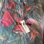 The Drop Women's Cowl Neck Maxi Dress Big Multi Floral Print Size L Photo 3