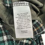 BP Women's 1X NWOT Pants Green Julia Plaid Flare O-Ring Zip High Rise Photo 3