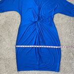 Three Dots ‎ Twist Front Jersey Dress Blue S Photo 8