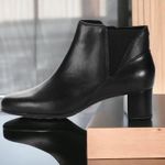 Aravon Rockport Career Dress Chelsea Boots in Black Leather Size 12, New in Box Photo 14