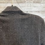 Vtg Mitchell Mitchell Womens 14 Blazer Long 3/4 Ruched Sleeves 80s Shoulder Pads Gray Photo 9