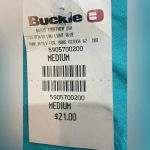 Buckle Vintage  Tank Women’s Blue Silver ‘Royal’ Crown  Size Medium Y2K NWT‎ Photo 5