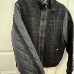Venus Black Quilted Bomber Jacket Photo 3