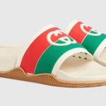 Gucci GG Interlocking Logo Rubber Sandals Slides Slip On Shoes  Photo 0