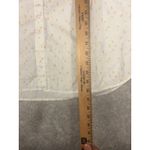 Garnet Hill  white‎ button up foral blouse size 12 organic pima cotton Photo 5