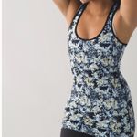Lululemon Cool Racerback Tank Size 4 Petal Clarity Yellow and Blue Floral Photo 1