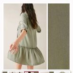 ZARA Green Mini Shirt Dress Photo 4