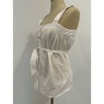 Motherhood Maternity Woven Button Front Maternity Tank Top 100% cotton White M Photo 2