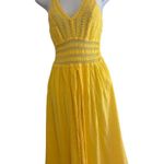 Seaspice Resort Wear Womens Beachy Arabella Gauze Midi Dress Size M Babydoll Yellow Size M Photo 0