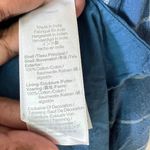 Madewell  Blue Floral Embroidered Cicely Tiered Midi Dress in Plaid 100% Cotton 6 Photo 9