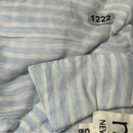 Nu New York  Women’s One Size Blue White Striped Cotton Viscose Button Up Shirt Photo 8