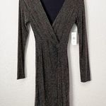 𝅺NWT ROW A Metallic Sheath Dress Black X Photo 0