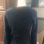 Divided  Blue Fuzzy Blouse Women's Size XS Long Sleeve Photo 3