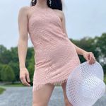 Lovers + Friends  Caspian Textured Tropical Pattern Shift Mini Dress Small Photo 2