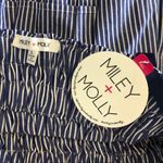 Miley + Molly 🔷 Blue Stripe Peplum Tank Blouse Photo 2