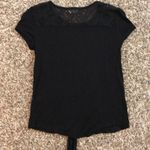 Glitz  tie front crochet shoulder top Photo 4