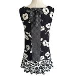 Post Mark Black/White Floral Anthropologie Top Women Blouse Size Small | 6 Photo 1