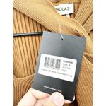 NICHOLAS Braulia Twist Front Cutout Ribbed Knit Mini Dress S NEW Brown Photo 6