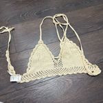 Papaya Women’s Small/Medium Cream Boho Festival Crochet Crop Top Photo 3