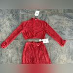 Nookie NWT Heaven Lace Set Crop Top and Pants in Red Sz Small $409 Photo 10