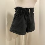 Wild Fable Target  Black Stretchy Denim Elastic Waistband Paper Bag Shorts - XS Photo 9