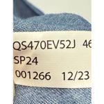 Michael Kors  Chambray ruffle lightweight denim faux wrap skirt size Large NWOT Photo 8