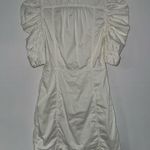 frame denim Frame Gillian Puff Sleeve Mini Dress S Ecru Photo 6