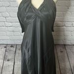 Gia & co satin black halter dress size 4 Photo 3