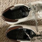 P448 John Leather Shoes White Copper Low Top Lace Casual Sneaker- Size 39 (9) Photo 4