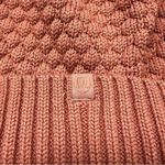 Lululemon Athletica Bubble Knit Pom Beanie Peach Rust Pom-Pom Hat Merino Wool Photo 3