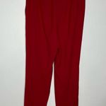 EXPRESS red ankle high rise pants paperbag waist women’s size 4R dress pants Photo 3