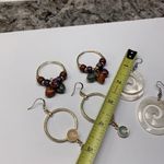 Lot Of 3 Costume Earrings Pierced Dangle / Hoop Mix Photo 8