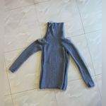 Guess  Est 1981 Reg Gray knit sweater turtleneck zip up neck cute warm knit XS Photo 3