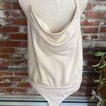 Mustard Seed  Cream Scoop Neck Halter Bodysuit Size L Photo 0
