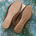 Coach  Fortunata brown suede signature logo loafers, size 7.5M Photo 6