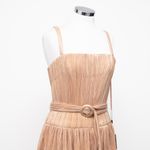 Mac Duggal  -  Gold Ruffle Tiered Buckle Detail Dress Photo 14