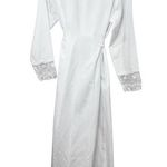 Vintage Elegant White Lace Trimmed Dress by California Dynasty Size M Photo 0