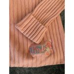 Disney  Embroidered Tinkerbell Tink Large Pink Full Zip Cardigan Sweater Photo 2