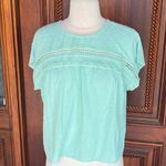 Gypsies & Moondust Mint Green Pastel Flowy Dotted Swiss Blousey Photo 0