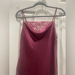Victoria's Secret  Red Satin Chemise with Lace Detail Photo 3