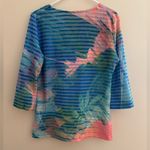 Soft Surroundings Color Study Tunic Top Size Large Tropical Blue Boho Chic Photo 1
