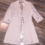 Cream Dress Coat Size M Photo 0