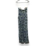 Katie May RTR Baby Cakes Off White & Blue Printed Strapless Maxi Dress Sz S Photo 4