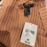 Forever 21 Peach Pink Off Shoulder Bodycon Knit Midi Dress Photo 1