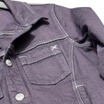 CAbi  Vintage Cropped Fitted Jean Jacket S Dusty Purple EUC Photo 3