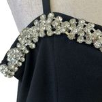 Francesca’s Connie Rhinestone Embellished Mini Dress Black Size XL Photo 8
