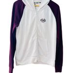 Victoria's Secret PINK Perfect Full Zip Hoodie Large Jacket White Photo 0